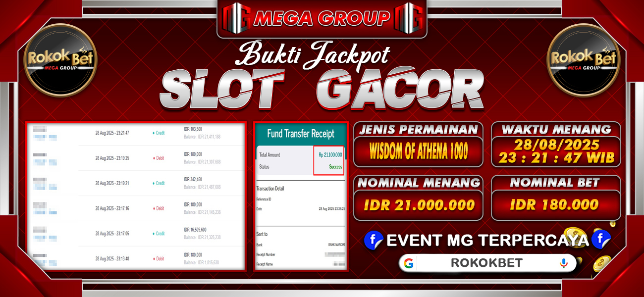 Bukti JP situs Rokokbet hari Jumat, 29 Agustus 2025
